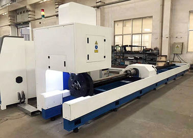 เครื่องตัดท่อด้วยระบบ CNC 1000 วัตต์พร้อมเครื่องทำความเย็นด้วยไฟเบอร์ออปติก Raycus IPG
