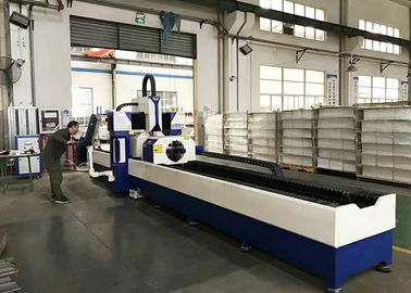 เครื่องตัดท่อ CNC แบบอัตโนมัติเหล็กกล้าไร้สนิมไฟเบอร์เลเซอร์ 380V / 50Hz