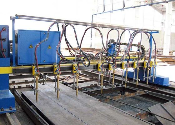 CNC5-4000X12000 Gantry Type Strip เครื่องตัดเปลวไฟสำหรับสายการผลิต H Beam