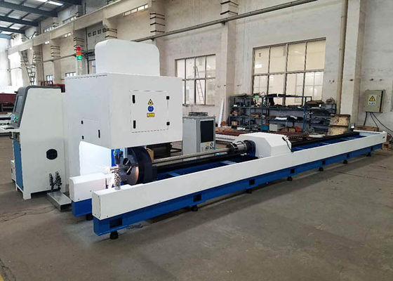 เครื่องตัดท่อ CNC ที่มีประสิทธิภาพสูง 3000W เครื่องเย็นน้ํา เหล็กกระปุก